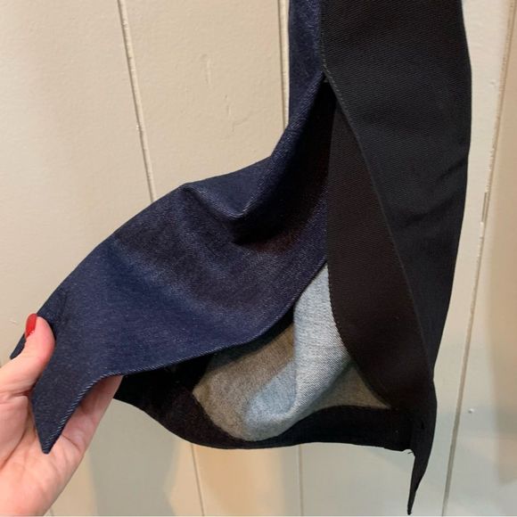 Rag & Bone Dark Blue Trouser Tuxedo Bootcut Split Hem Pockets Career Jeans 8 - Picture 6 of 12